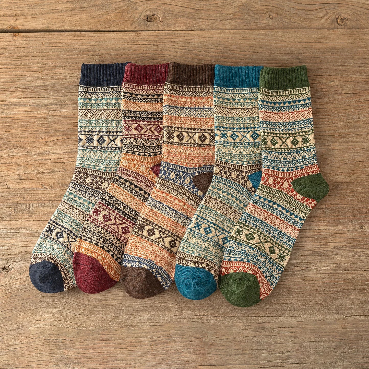 Alpine Heritage Wool Socks (5 Pairs)