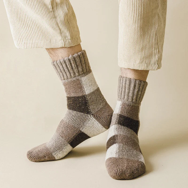 Alpine Wool Colorblock Socks (5 Pairs)