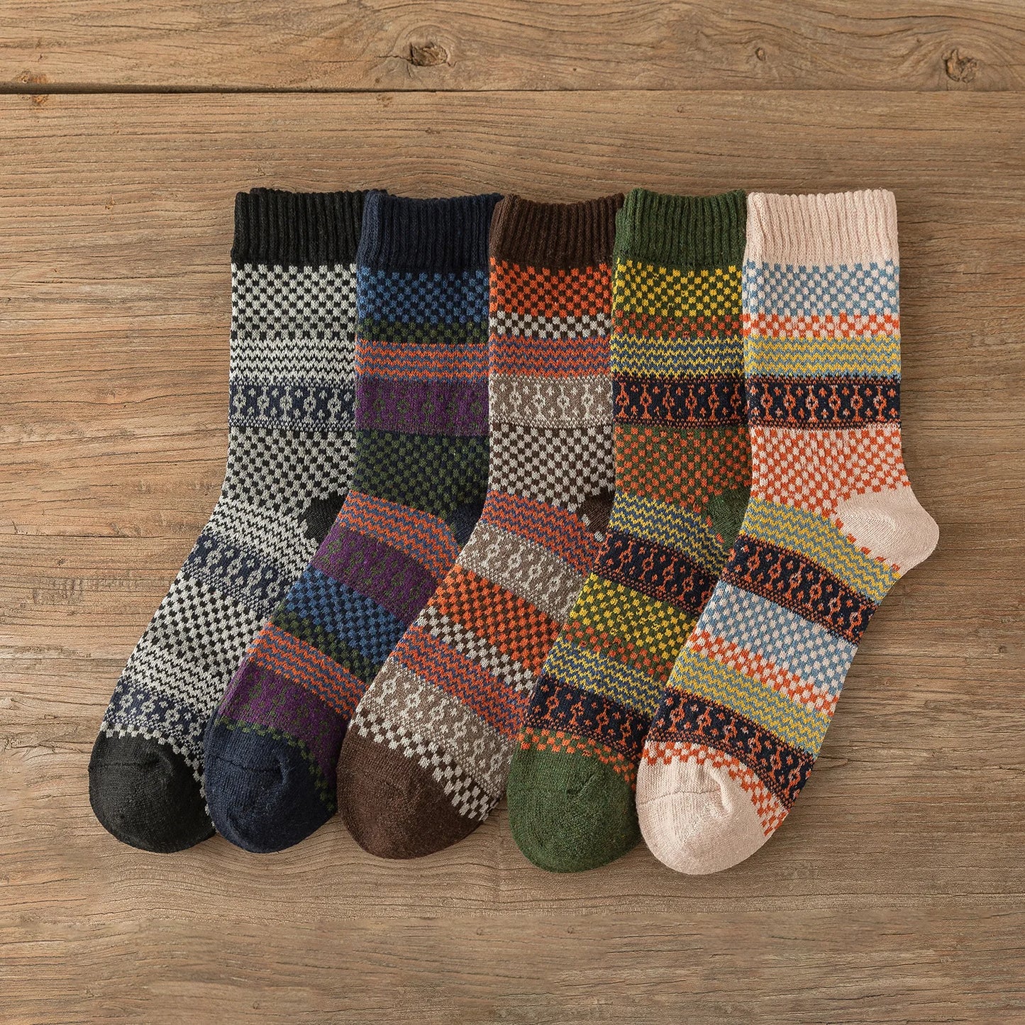 Alpine Heritage Wool Socks (5 Pairs)