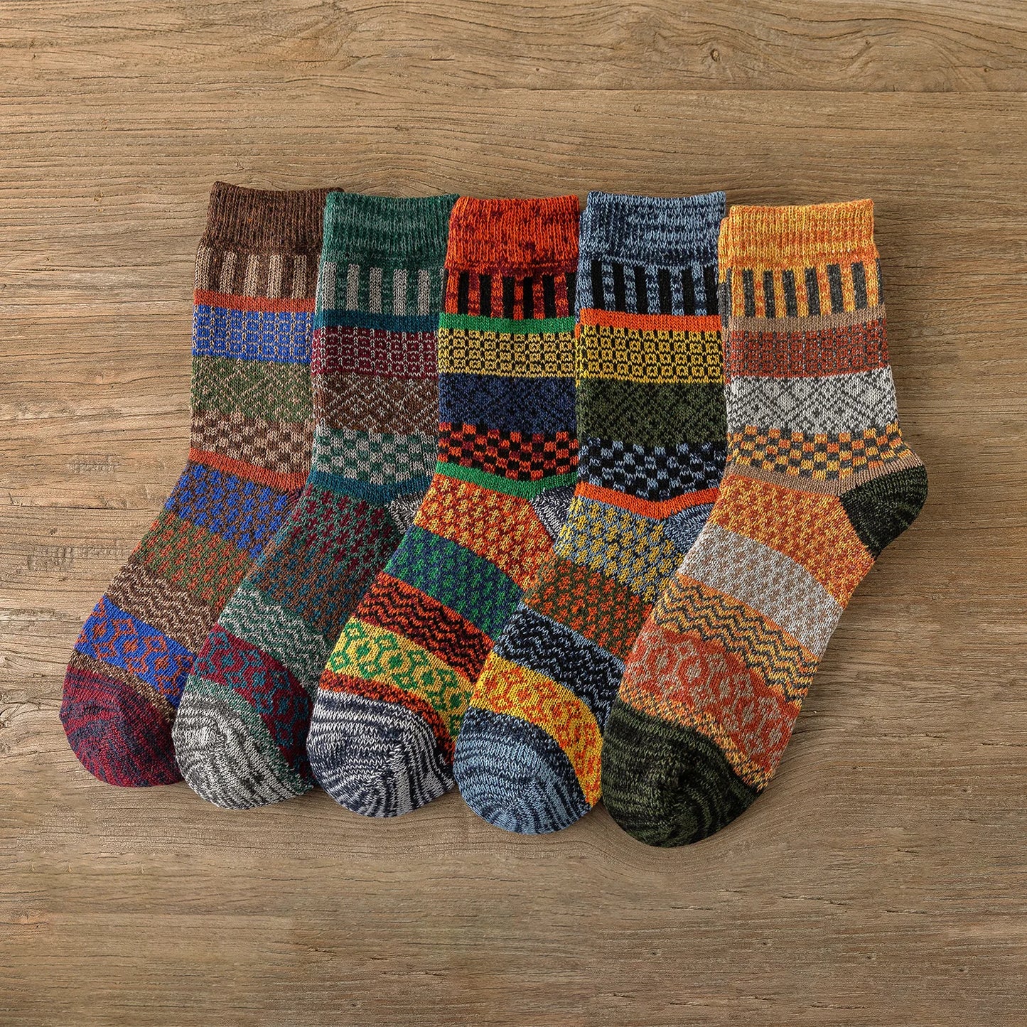 Alpine Heritage Wool Socks (5 Pairs)