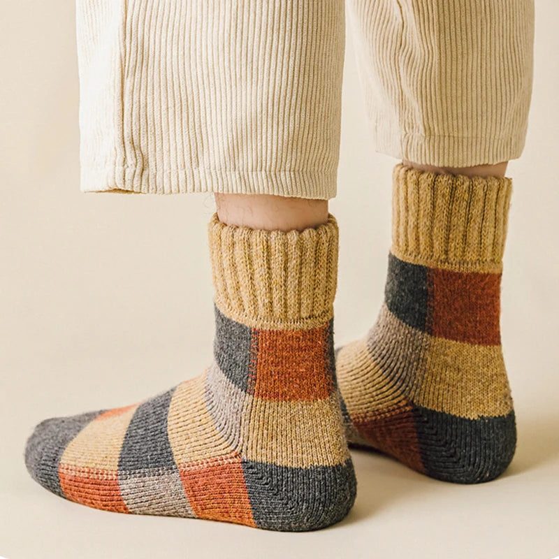 Alpine Wool Colorblock Socks (5 Pairs)