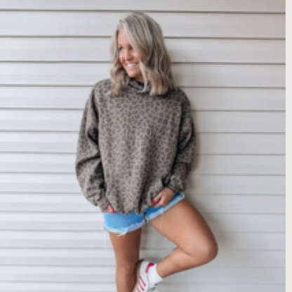 Leopard Pattern Hoodie