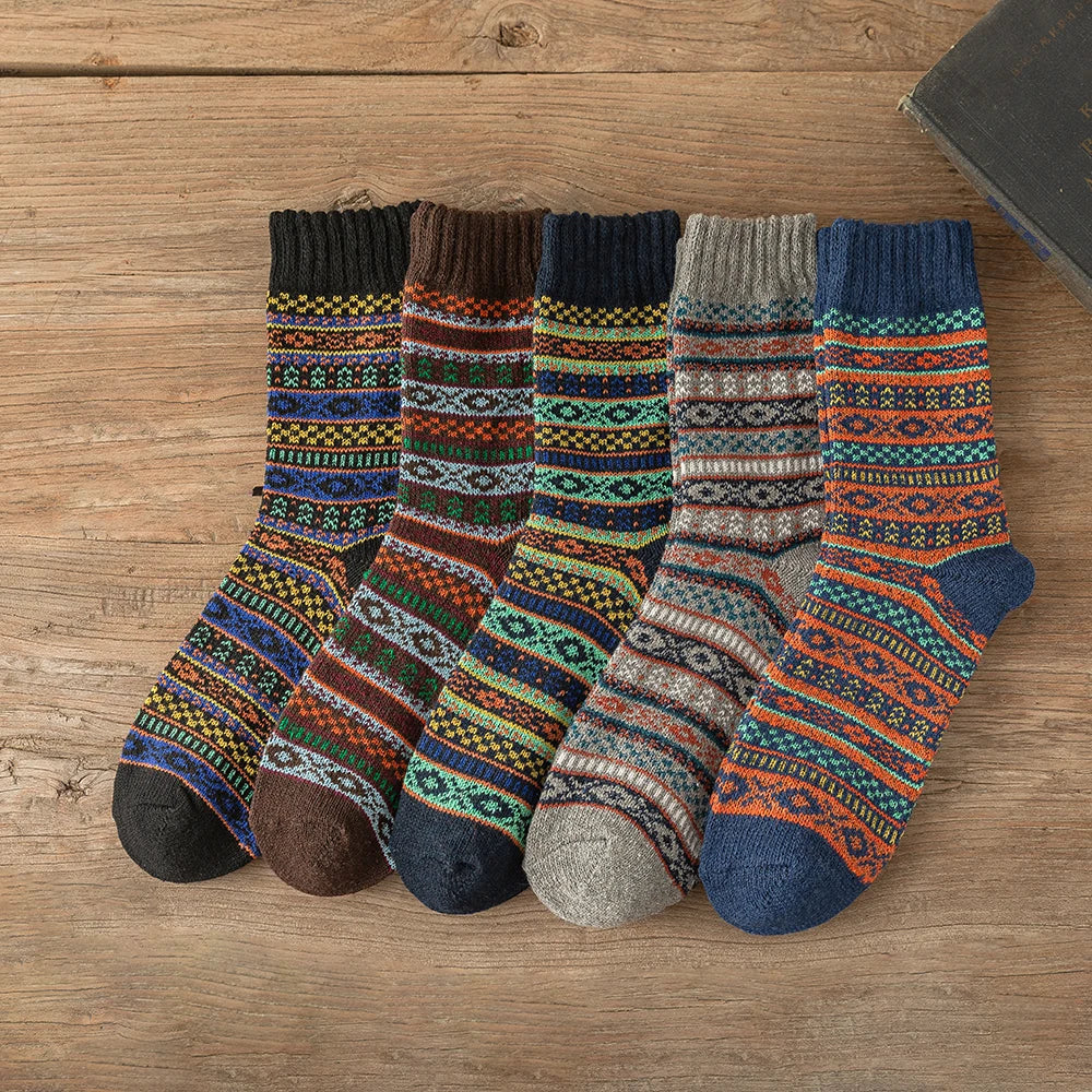 Nordic Heritage Wool Socks (5 Pairs)