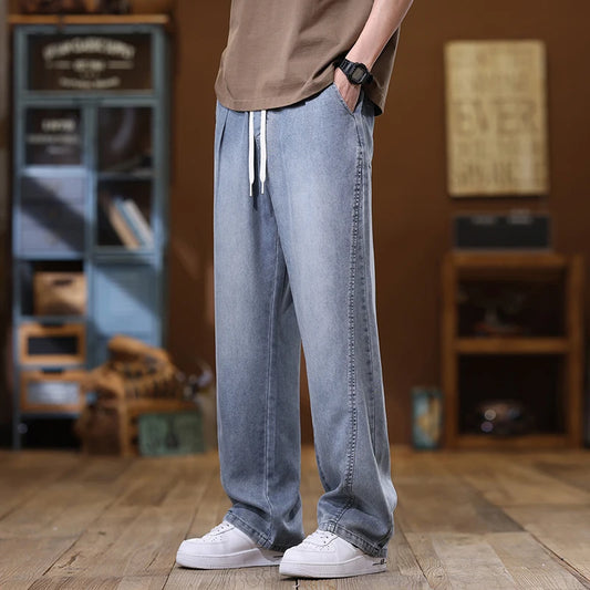 Elvano Straight Denim Trousers
