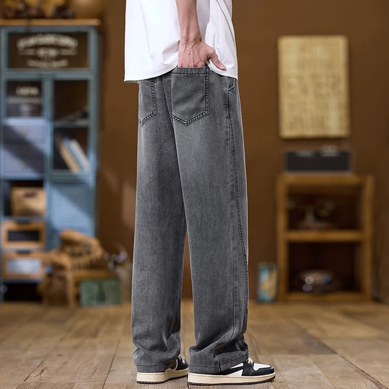 Elvano Straight Denim Trousers