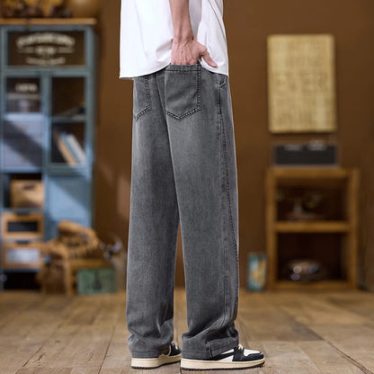 Elvano Straight Denim Trousers