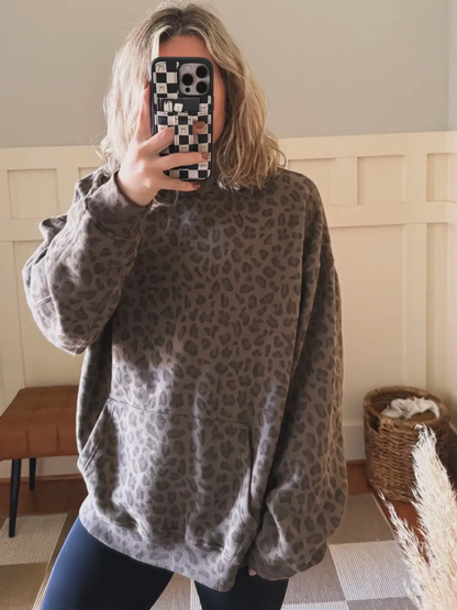 Leopard Pattern Hoodie